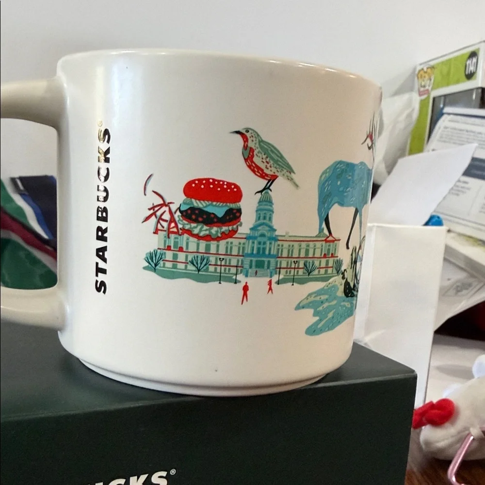 Starbucks Wyoming Mug with Vibrant Illustrations
